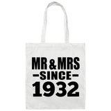 92nd Anniversary Mr & Mrs Since 1932 - Tote Bag White