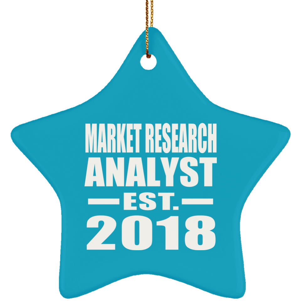 Market Research Analyst Established EST. 2018 - Star Ornament