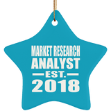Market Research Analyst Established EST. 2018 - Star Ornament