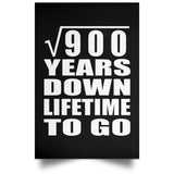 30th Anniversary Square Root of 900 Years Lifetime To Go - Poster Portrait