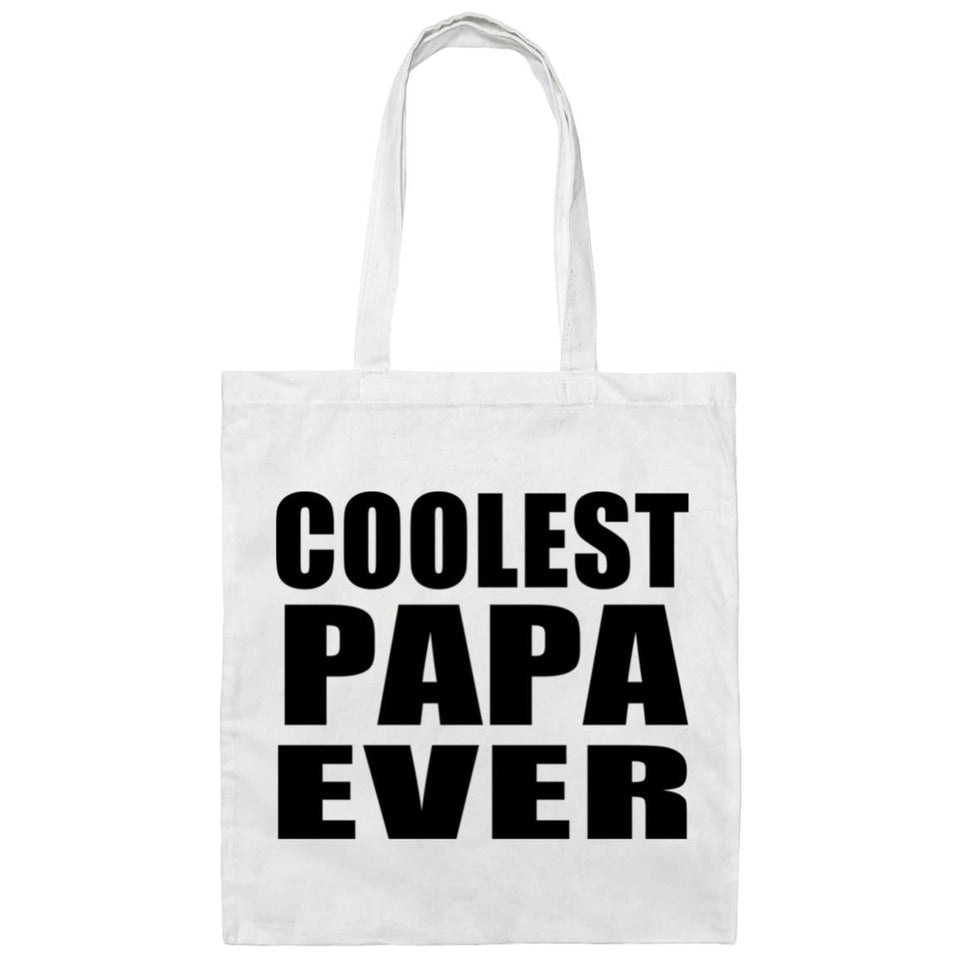 Coolest Papa (Grandpa) Ever - Tote Bag White
