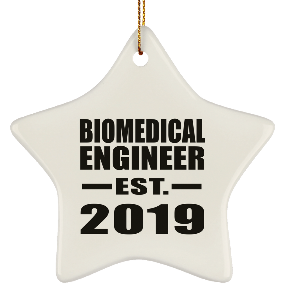 Biomedical Engineer Established EST. 2019 - Star Ornament