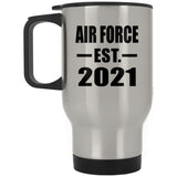 Air Force Established EST. 2021 - Silver Travel Mug