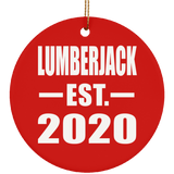 Lumberjack Established EST. 2020 - Circle Ornament
