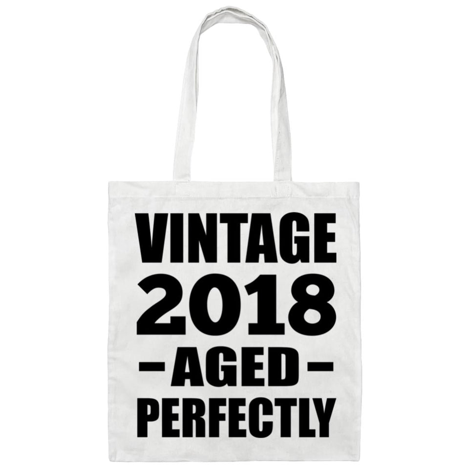 6th Birthday Vintage 2018 Aged Perfectly - Tote Bag White
