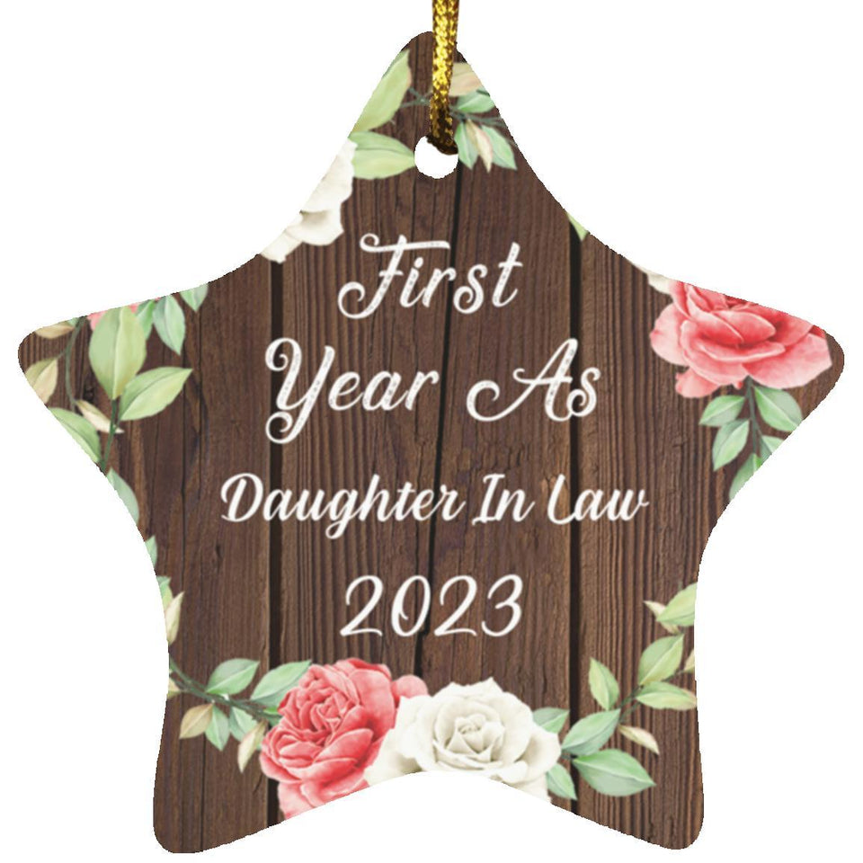 First Year As Daughter In Law 2023 - Star Ornament A