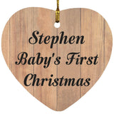 Stephen Baby's First Christmas - Heart Ornament C