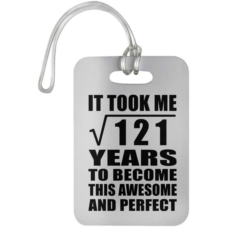 11th Birthday Took Square Root of 121 Years To Awesome - Luggage Bag Tag
