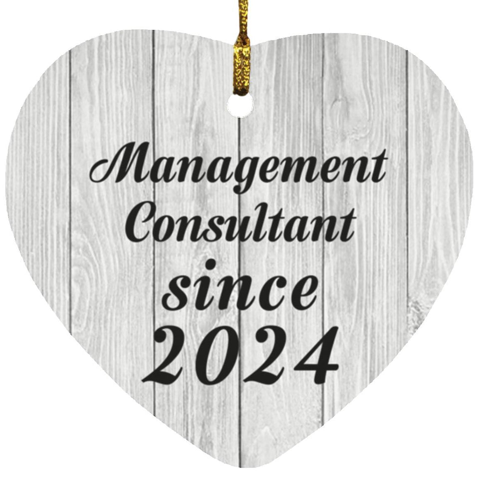 Management Consultant Since 2024 - Heart Ornament F