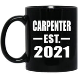 Carpenter Established EST. 2021 - 11oz Coffee Mug Black