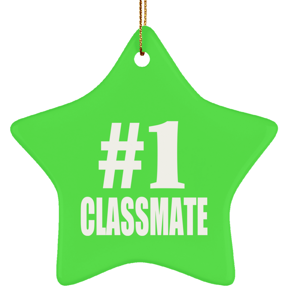 Number One #1 Classmate - Star Ornament