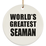 World's Greatest Seaman - Circle Ornament