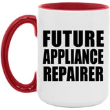 Future Appliance Repairer - 15oz Accent Mug Red