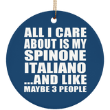 All I Care About Is My Spinone Italiano - Circle Ornament