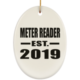 Meter Reader Established EST. 2019 - Oval Ornament