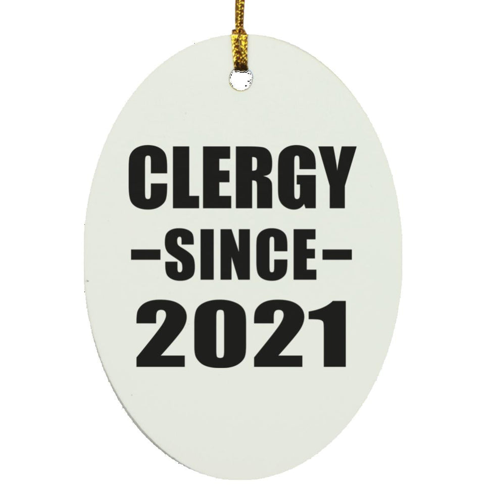 Clergy Since 2021 - Oval Ornament