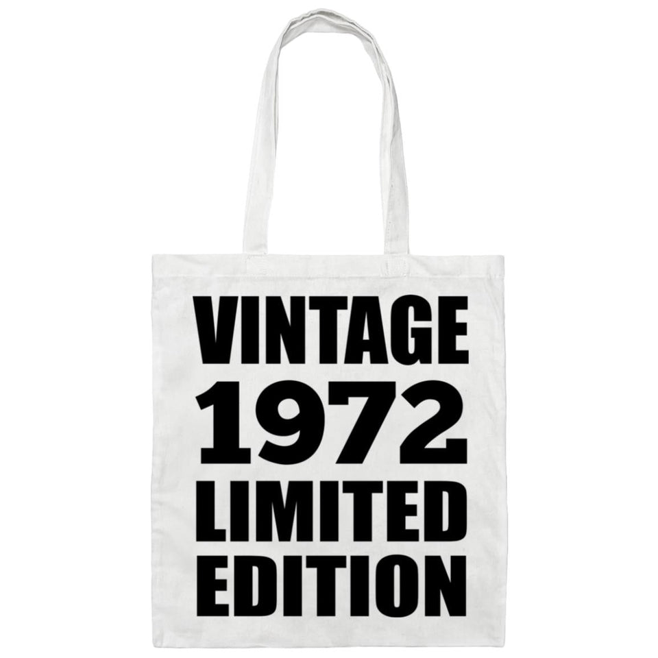 52nd Birthday Vintage 1972 Limited Edition - Tote Bag White