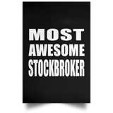 Most Awesome Stockbroker - Poster Portrait