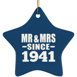 83rd Anniversary Mr & Mrs Since 1941 - Star Ornament