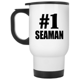 Number One #1 Seaman - White Travel Mug