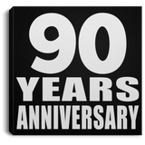 90th Anniversary 90 Years Anniversary - Canvas Square