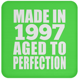 27th Birthday Made In 1997 Aged to Perfection - Drink Coaster