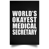 World's Okayest Medical Secretary - Poster Portrait