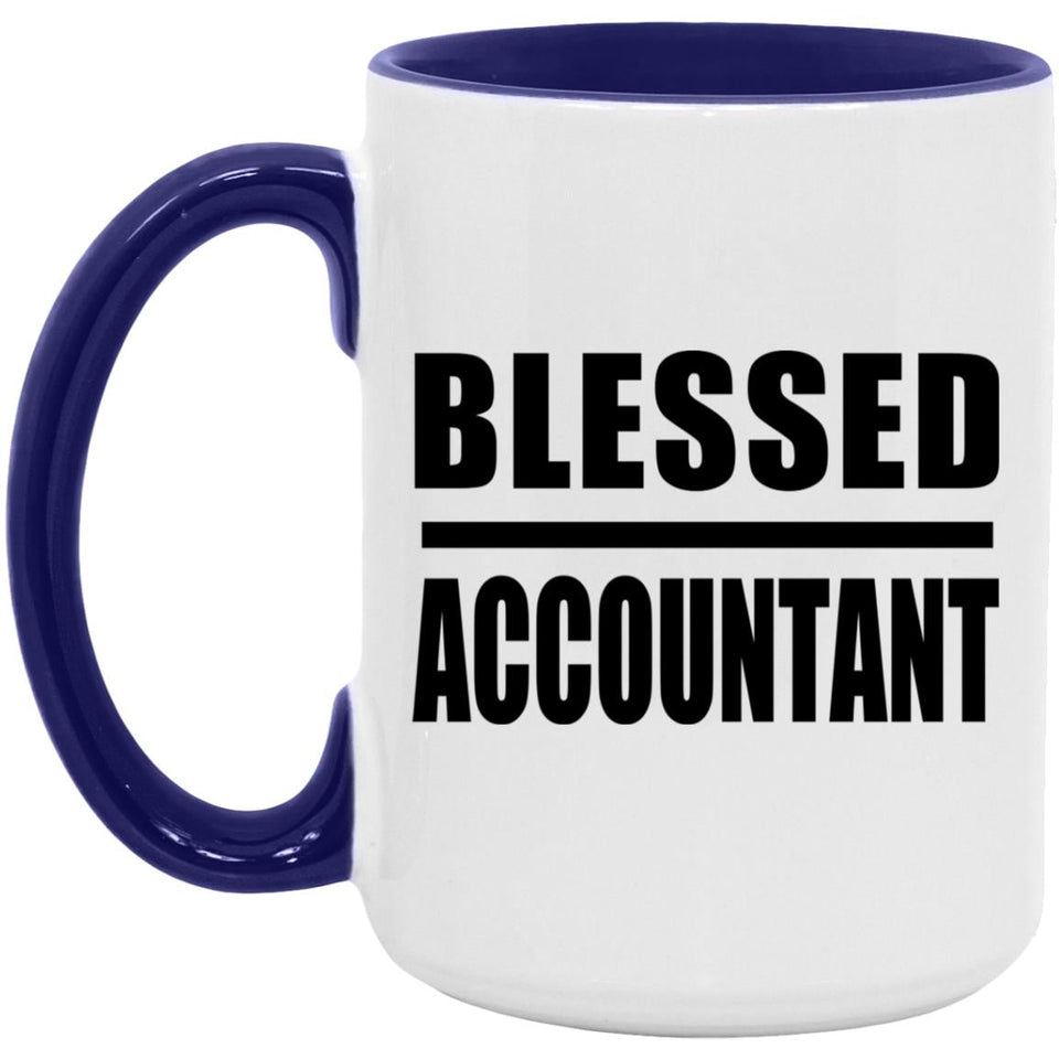 Blessed Accountant - 15oz Accent Mug Purple