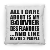 All I Care About Is My Bouvier Des Flandres - Throw Pillow