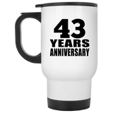 43rd Anniversary 43 Years - White Travel Mug