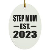 Step Mum Established EST. 2023 - Oval Ornament