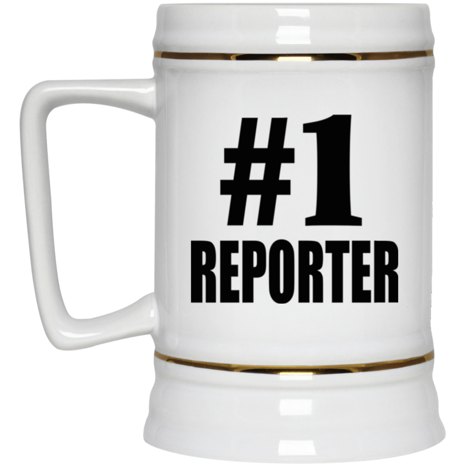 Number One #1 Reporter - Beer Stein