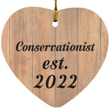 Conservationist Established Est. 2022 - Heart Ornament C
