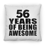 56th Birthday 56 Years Of Being Awesome - Throw Pillow