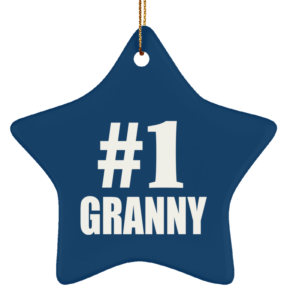 Number One #1 Granny - Star Ornament