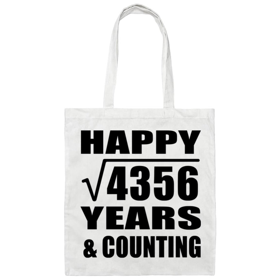 Happy 66th Anniversary Square Root of 4356 Years & Counting - Tote Bag White