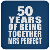 50th Anniversary 50 Years Of Being Mrs Perfect - Drink Coaster