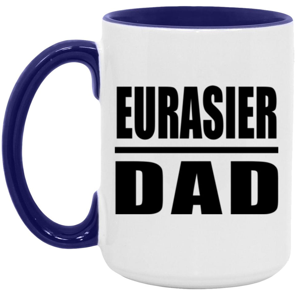 Eurasier Dad - 15oz Accent Mug Purple