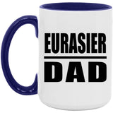 Eurasier Dad - 15oz Accent Mug Purple