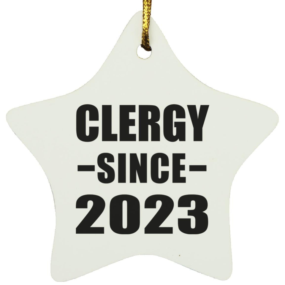 Clergy Since 2023 - Star Ornament