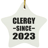Clergy Since 2023 - Star Ornament