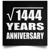 38th Anniversary Square Root of 1444 Years Anniversary - Poster Square