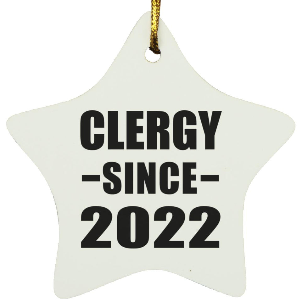 Clergy Since 2022 - Star Ornament