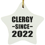 Clergy Since 2022 - Star Ornament