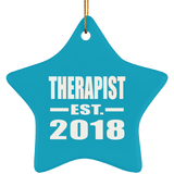 Therapist Established EST. 2018 - Star Ornament