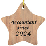 Accountant Since 2024 - Star Ornament C