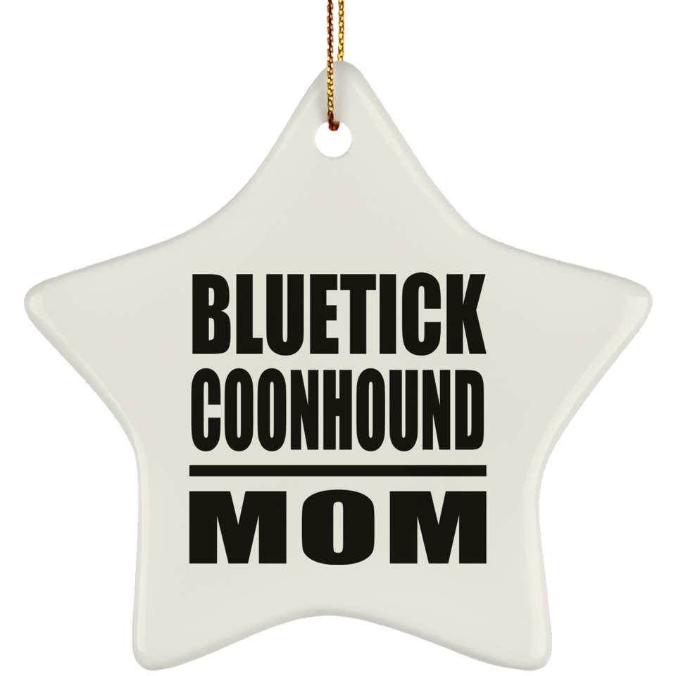 Bluetick Coonhound Mom - Star Ornament