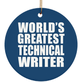 World's Greatest Technical Writer - Circle Ornament