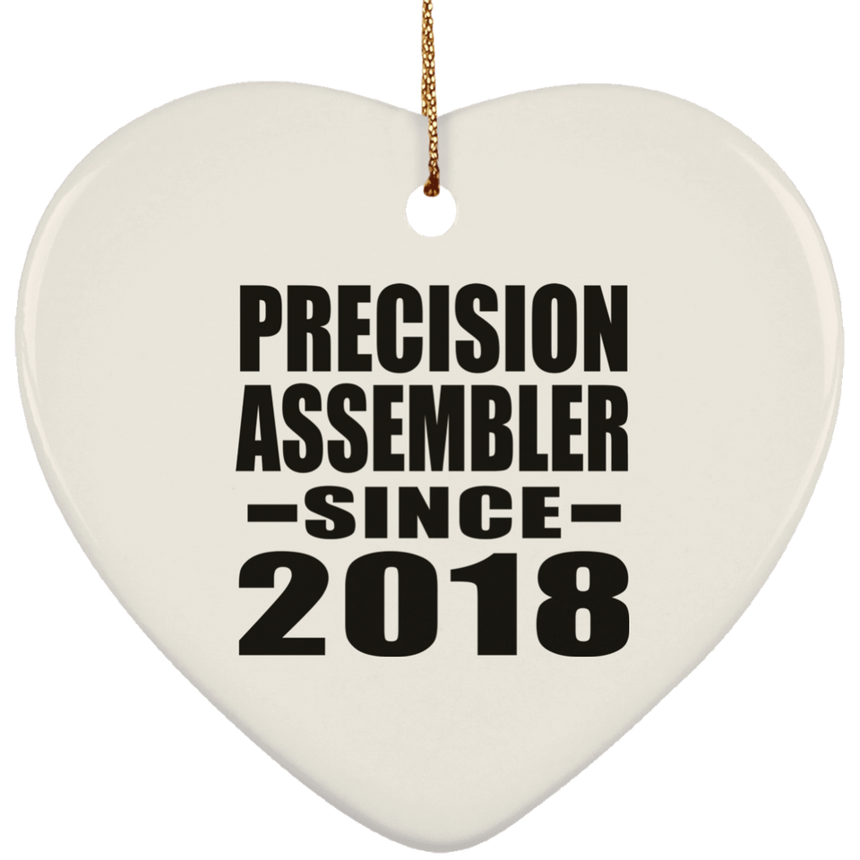 Precision Assembler Since 2018 - Heart Ornament