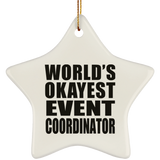 World's Okayest Event Coordinator - Star Ornament